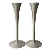 Pair of metal candlesticks Solingen, circa 1970
