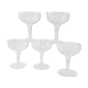 Set of 5 champagne glasses engraved in crystal 30s