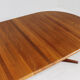 Vintage Glostrup Danish round extendable dining table solid teak