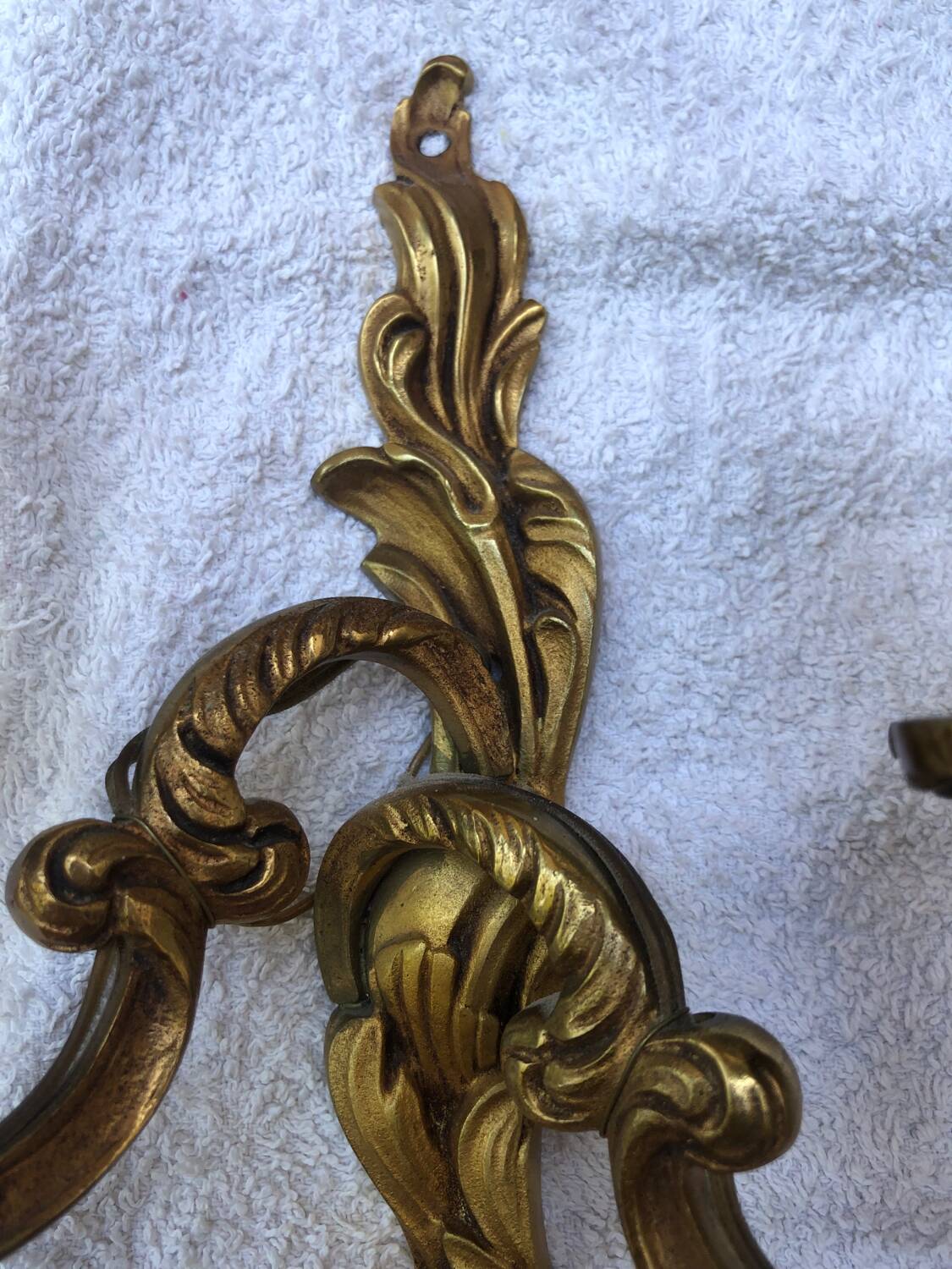 Pair of Louis XV style bronze sconces