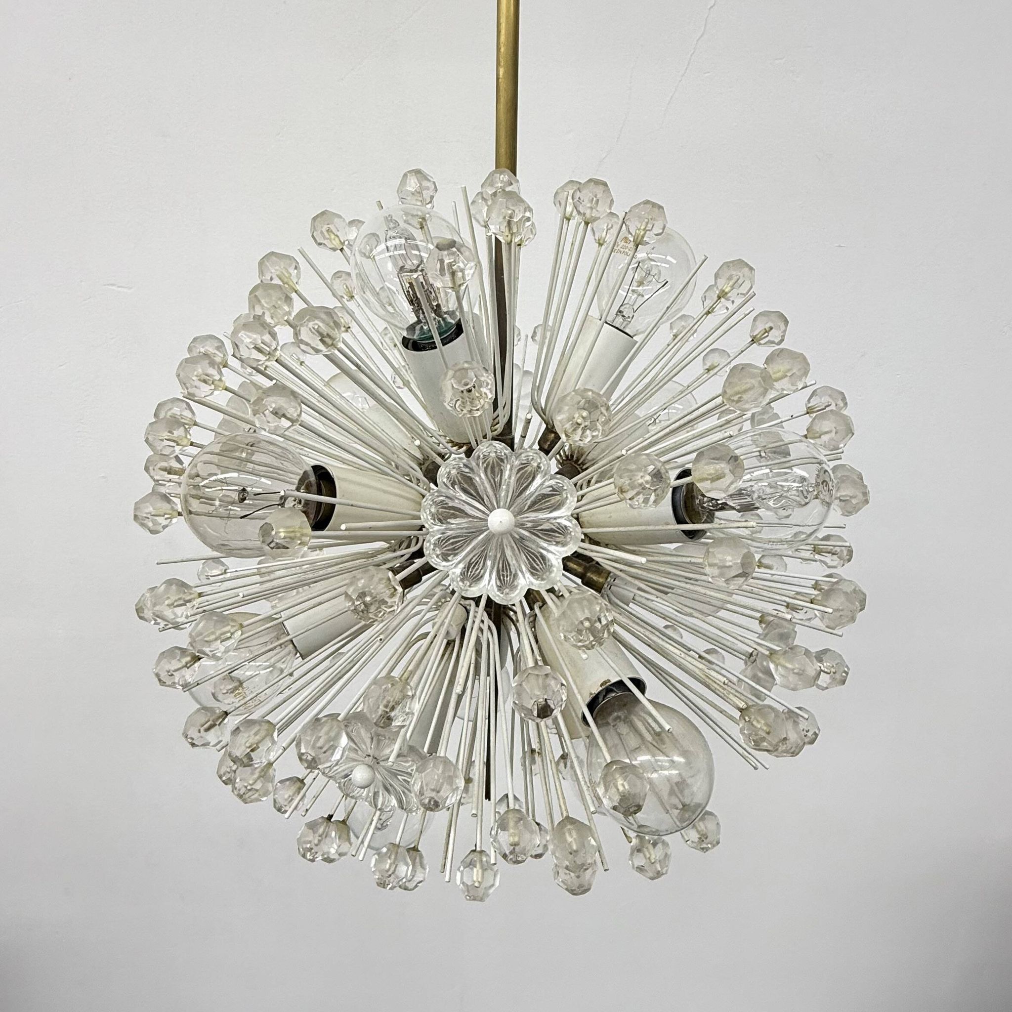Snowball hanging Lamp by Emil Stejnar for Rupert Nikoll, 1950s