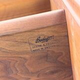 Large Walnut Bookcase by Bertil Fridhagen for Bodafors, 1969