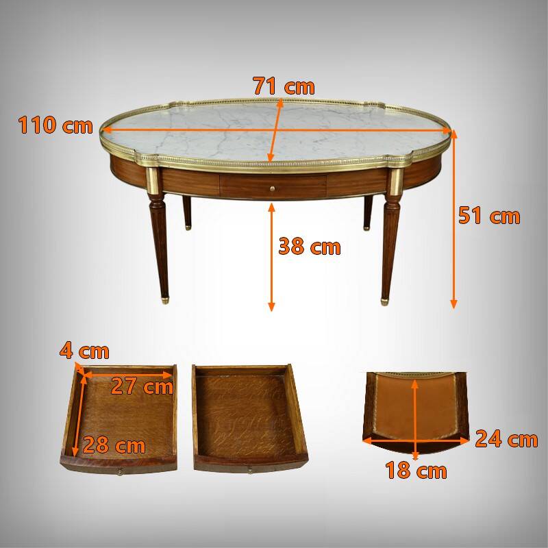 Table basse en Acajou, style Louis XVI – Début XXe