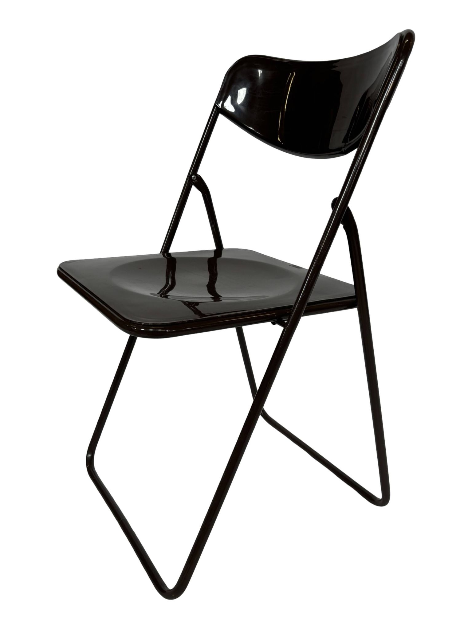 Vintage Ted Folding chairs Niels Gammelgaard for Ikea - Set of four - in Dark Brown
