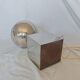 Pied de lampe Philippe Barbier, inox, 1970
