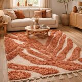 Handmade pure wool Moroccan rug size 1.4/2.6 m