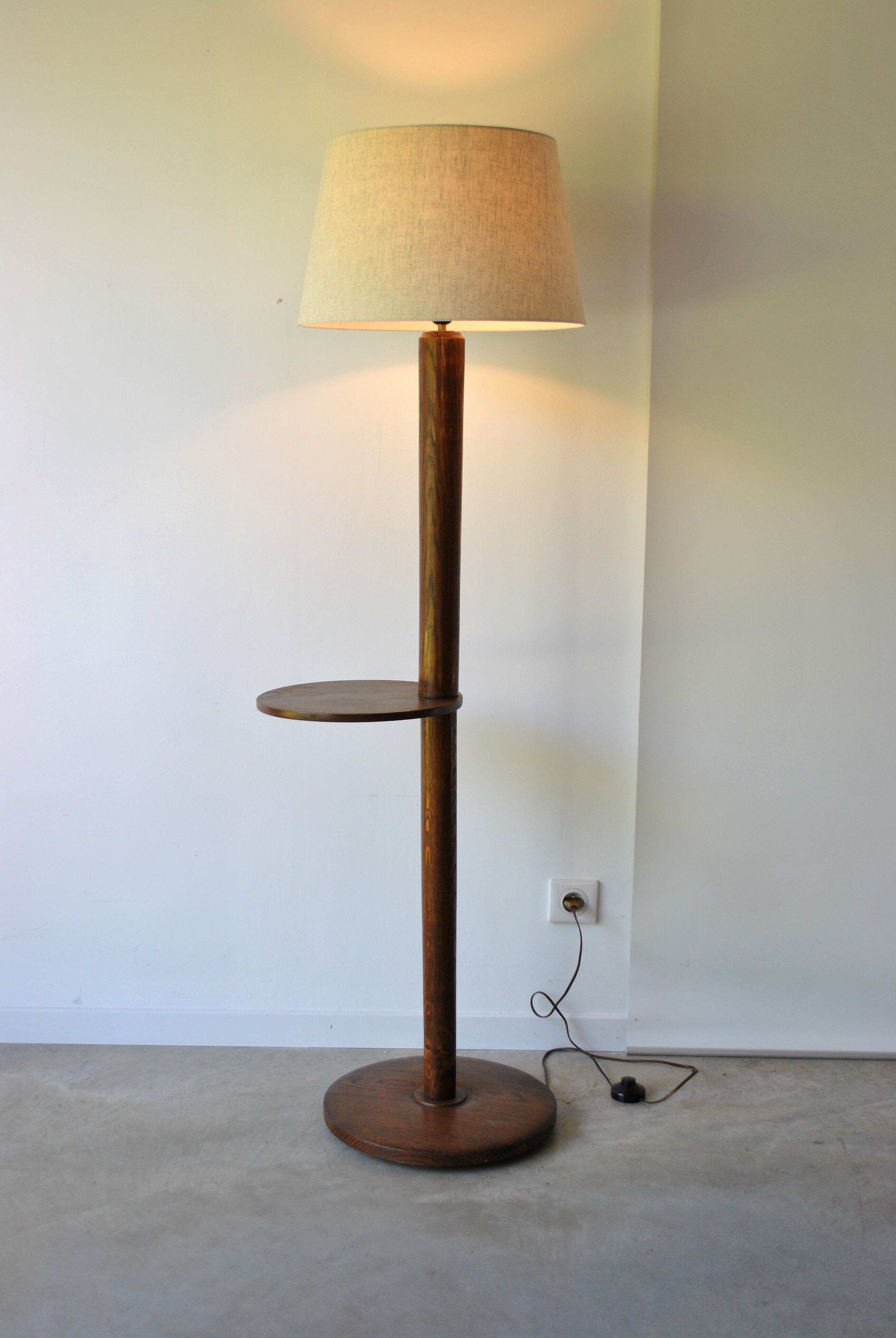 Wooden floor lamp 1960