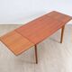 Teak dining table, made in Denmark, by the company Glos.