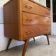 Vintage Scandinavian wooden chest of drawers – 3 drawers – 1960s