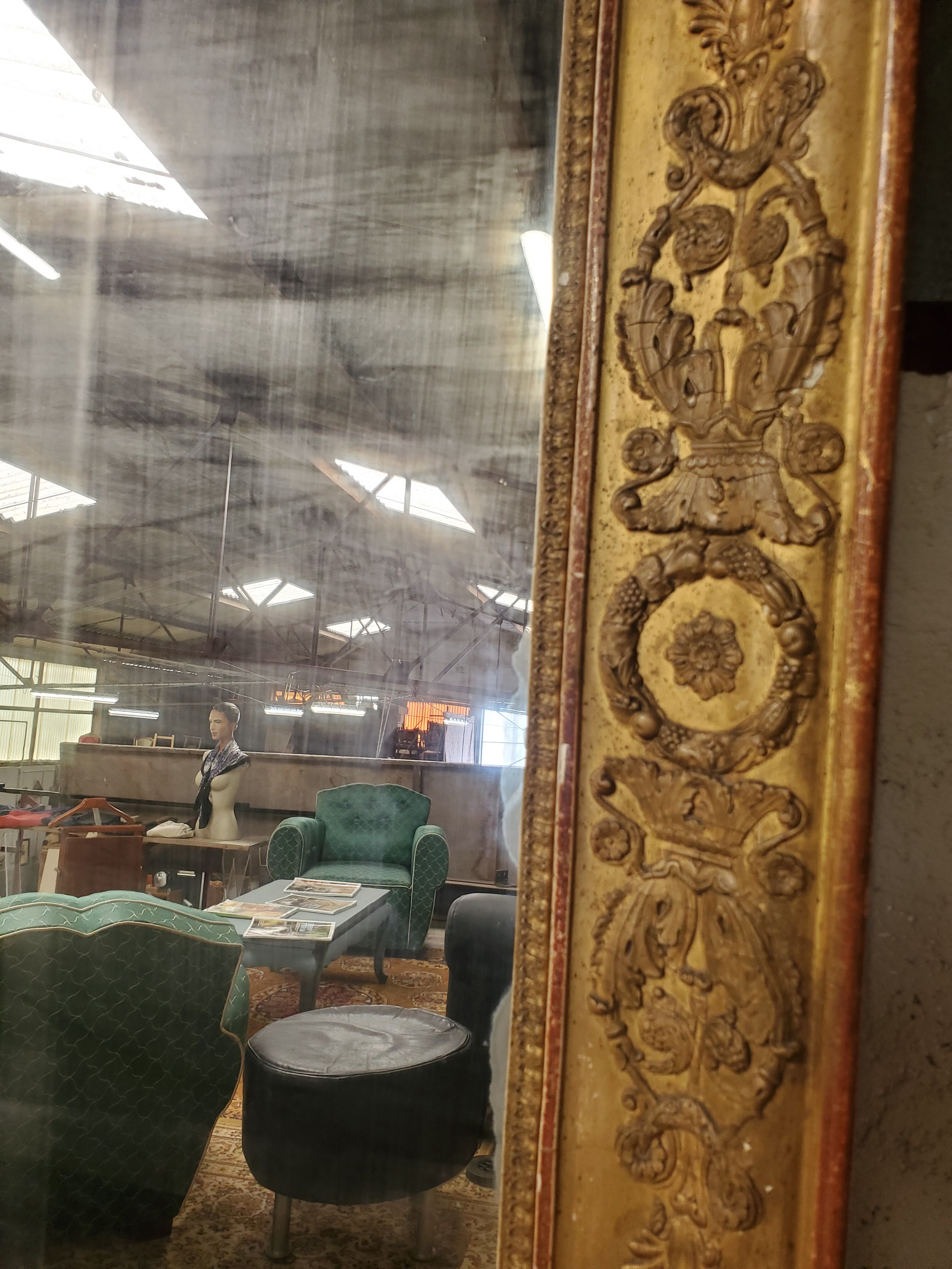 Large antique mirror
