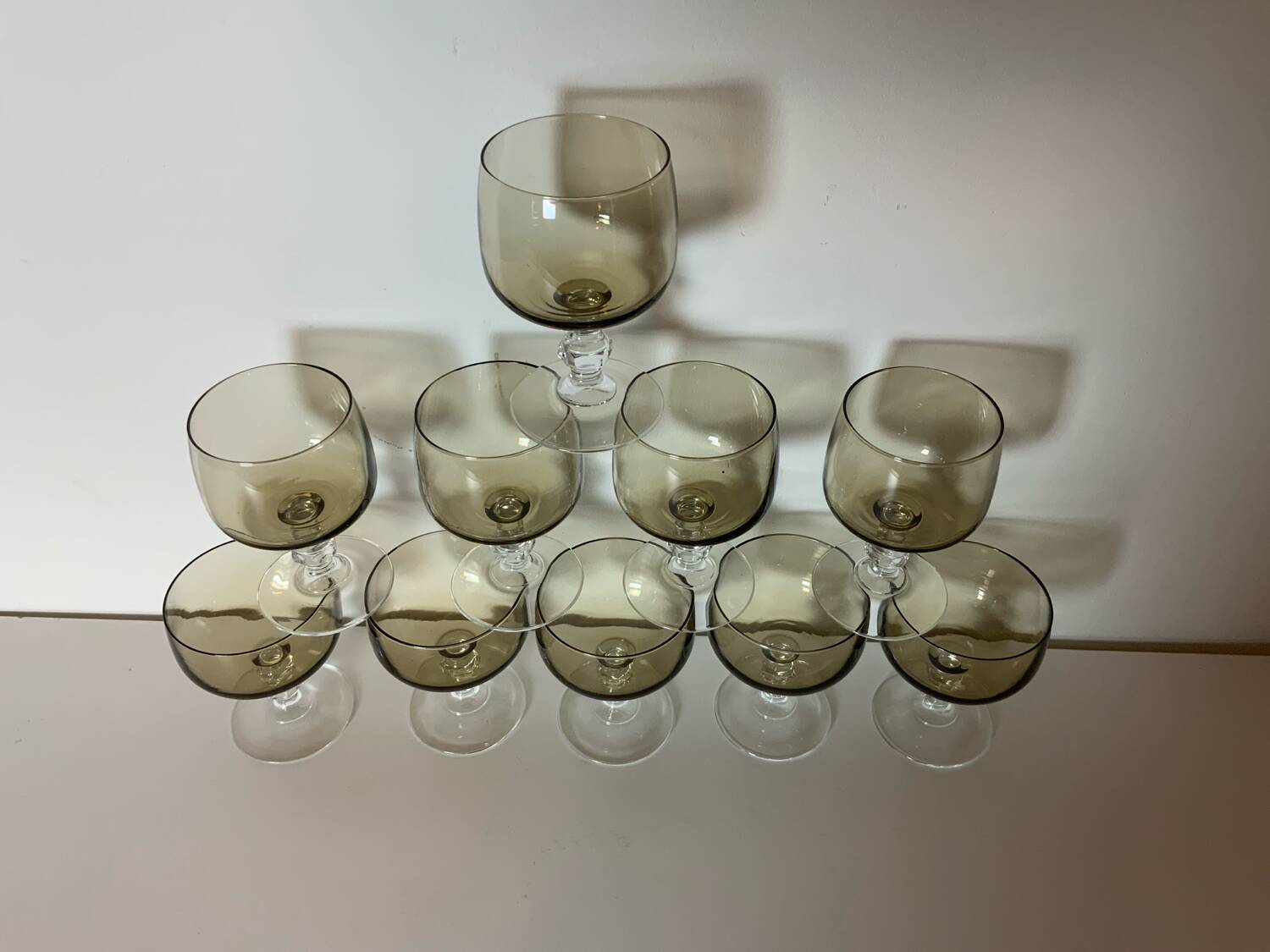 Verres à pied vintage 70´