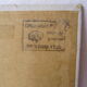 Old oil painting on cardboard signed