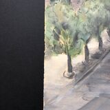 Gouache rue de paris