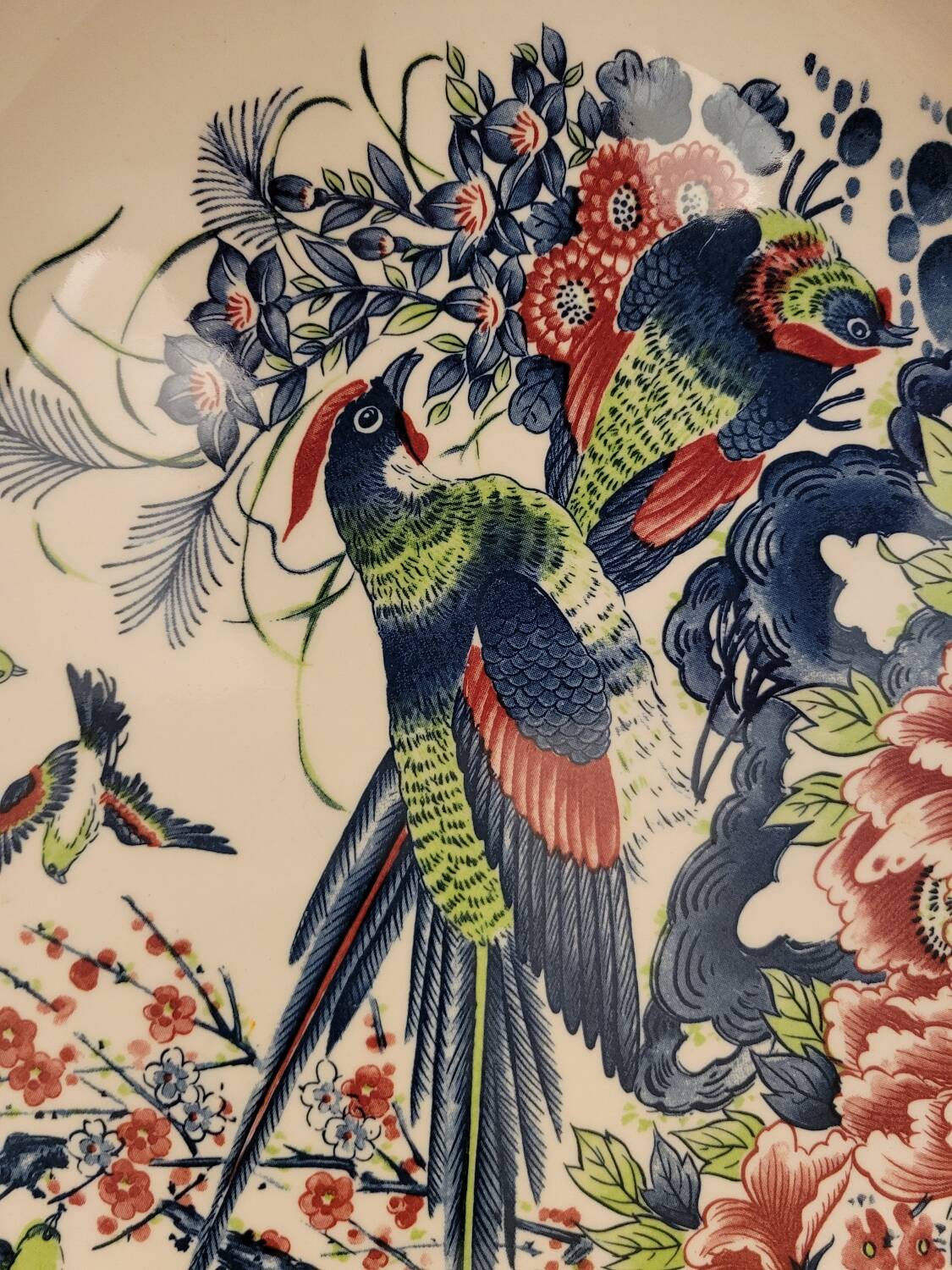 Large Japanese Bird Dish