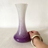 Antique speckled vase in Clichy glass