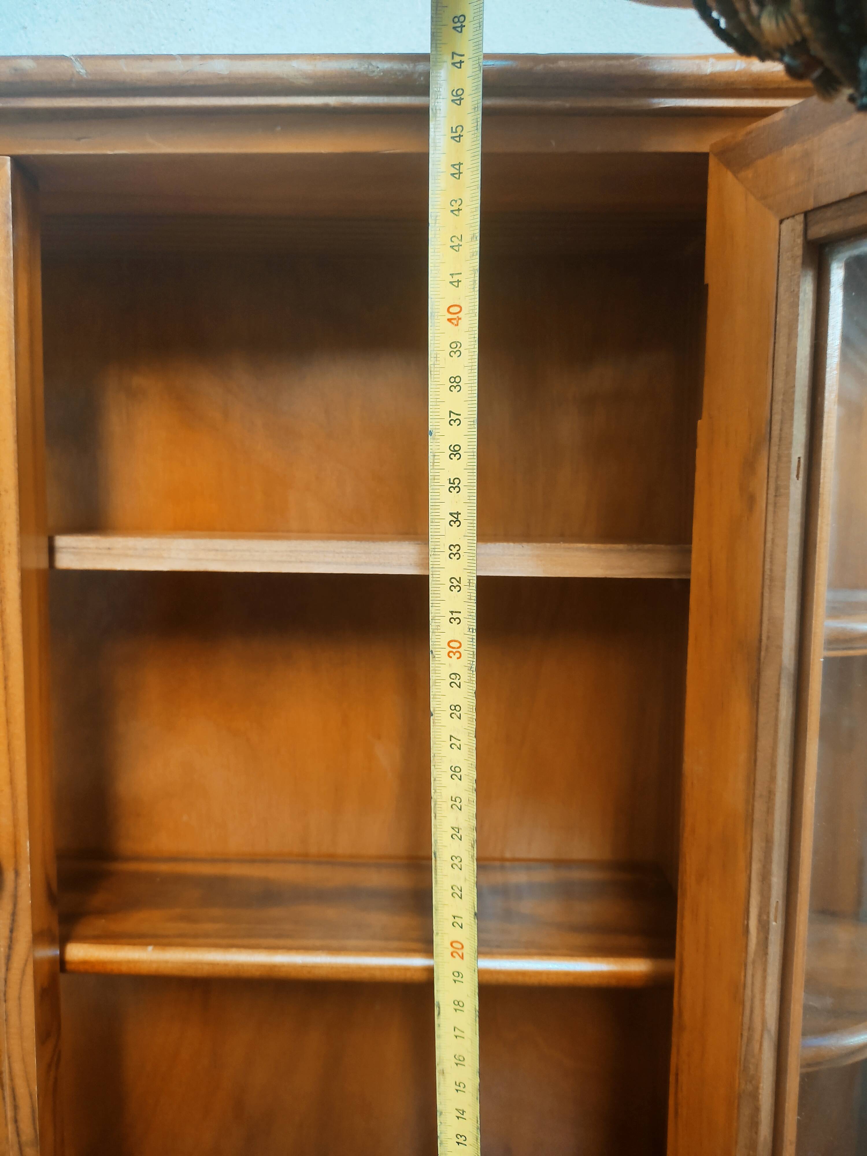 Wooden wall display case