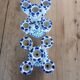 Pair of Tunisian ceramic candlesticks