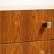 Vintage sideboard by Luigi Bartolini in rosewood and chrome metal, 1960