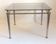 Table basse acier et verre trempé Années 70
