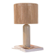 Lampe grès et fil de jute