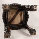 China, 19th century ironwood and marble pedestal coffee table