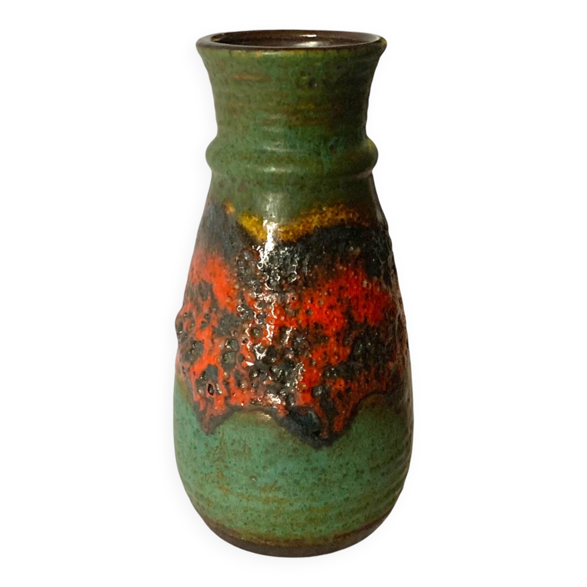 West Germany Vase - Bay Keramik 630 25 - Fat Lava