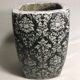 Old enamelled terracotta vase from the 70's vintage