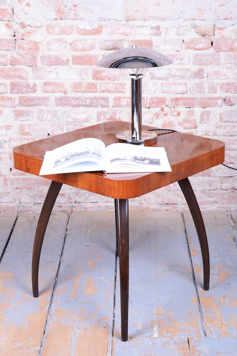 Bauhaus Table Lamp in Chrome and Steel from Miroslav Prokop, Czech, 1930s