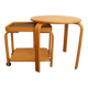 Ikea Vintage Brunabo plywood nesting table - trolley from the eighties