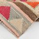 Tapis de couloir Oushak corail vintage, tapis turc ancien, 95x310 cm