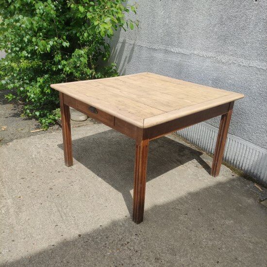 Square farmhouse table with extensions