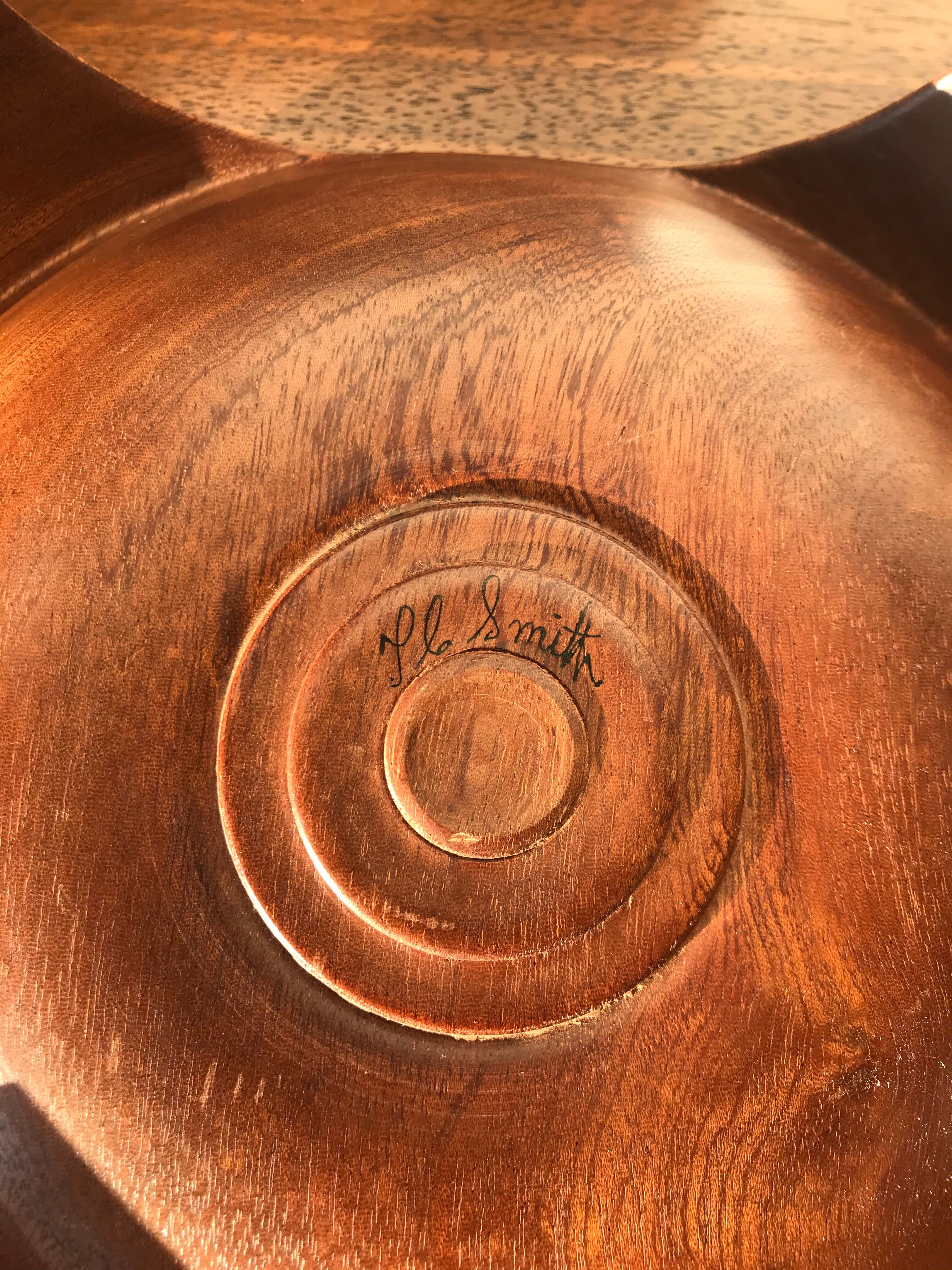 Scandinavian wooden trinket bowl