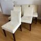 6 Ligne Roset chairs in ivory alcantara.