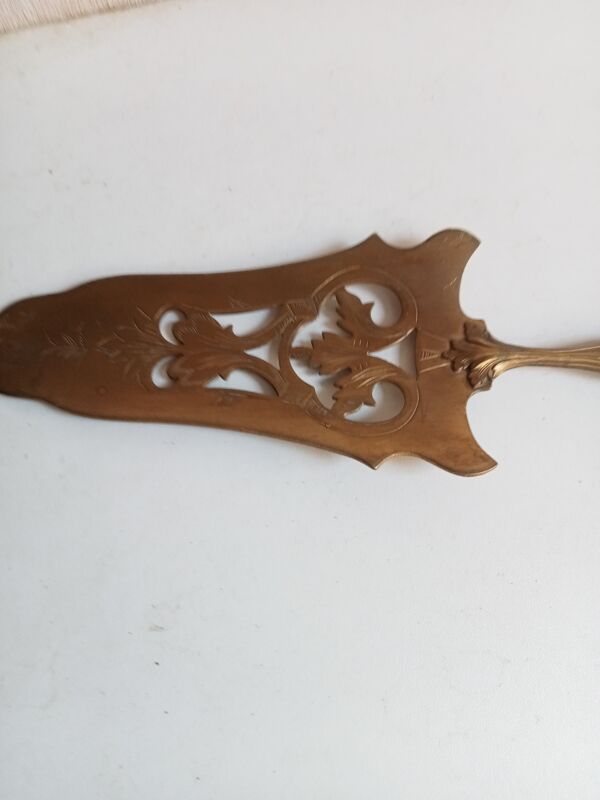 Pèle a tarte XIXème en argent fourré et vermeil