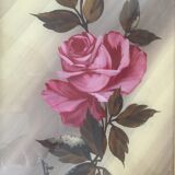 Plateau floral en bois