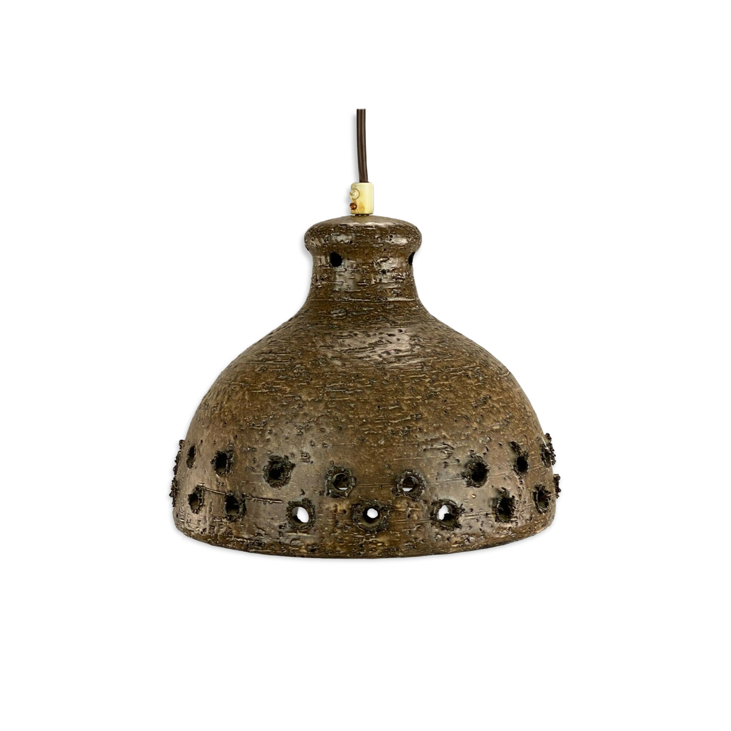 Danish ceramic pendant light from the 60s