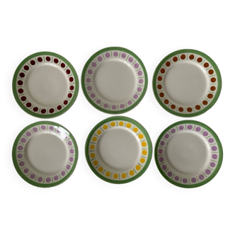 Assiettes colorées