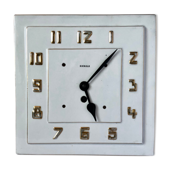 1920s art deco Kienzle porcelain wall clock, Germany