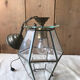 Suspension lanterne facettée vintage 1970