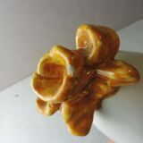 Old empty pocket / cut, decoration flowers and knots, ceramic St Clement 1850