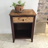 Vintage bedside tables legs compass