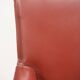 Vintage De Couro leather upholstered armchair, 1980s