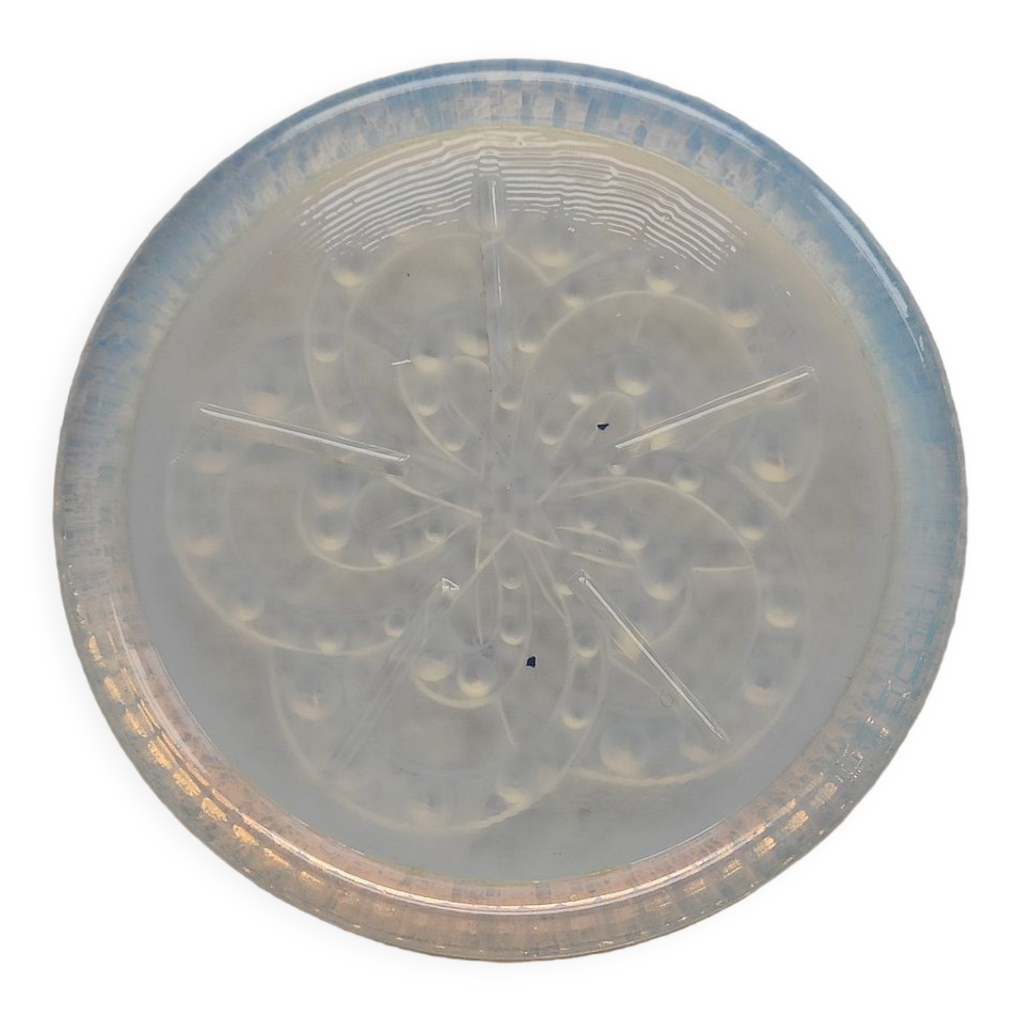 Opalescent glass bottle coaster