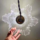 Vintage frosted glass lampshade pendant lamp