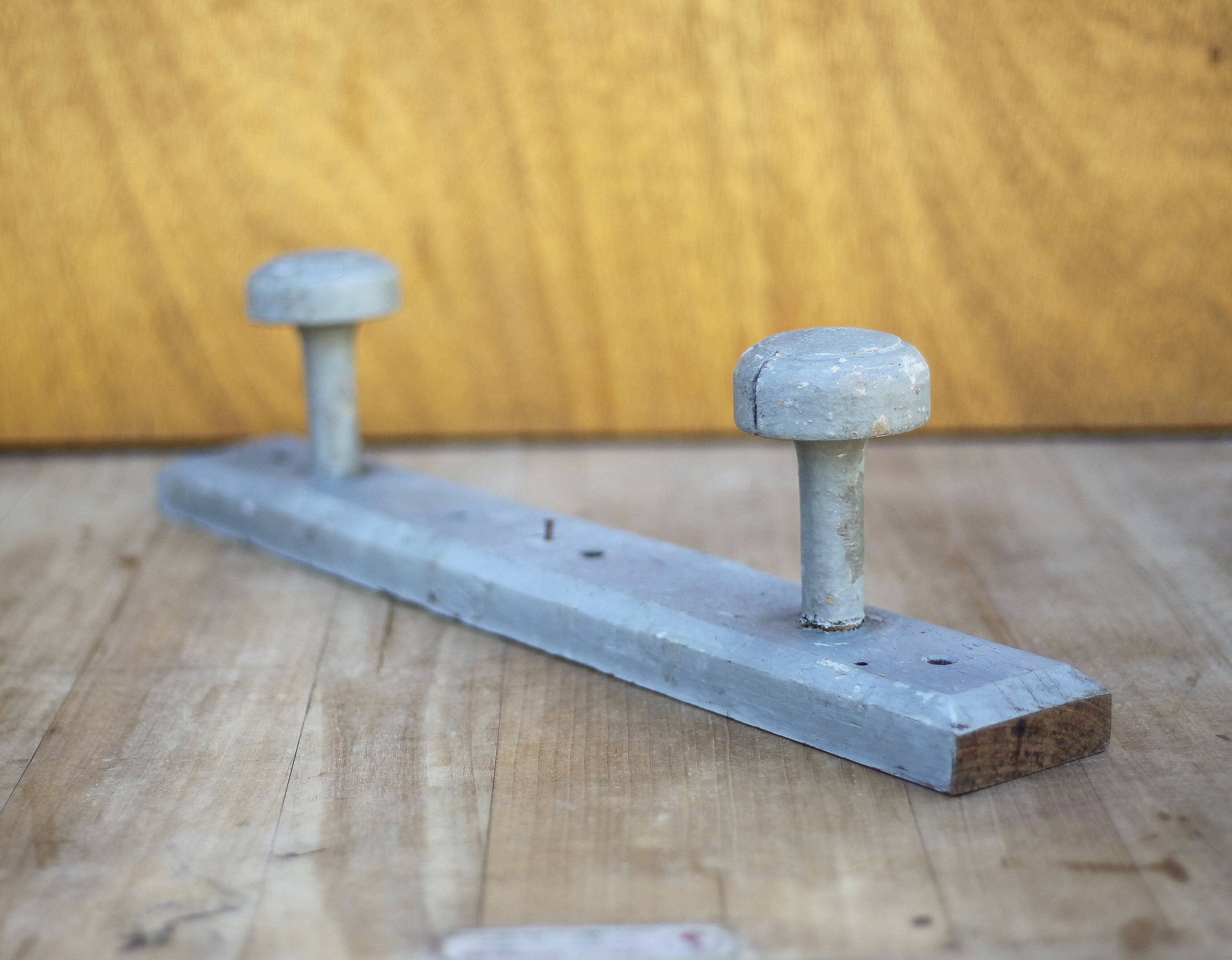 Porte-manteau mural vintage, porte-manteau bois, patères bois