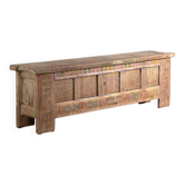Polychrome carved antique buffet in pine – Xinjiang, circa 1900