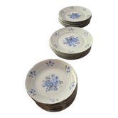 Service 44 pièces porcelaine de boheme