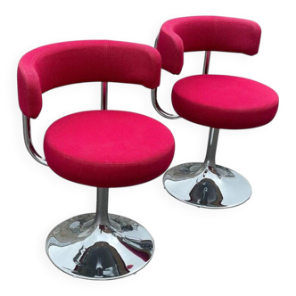 Ensemble de chaises pivotantes modernistes attribuées à Börje Johanson pour Johanson Design, 1976