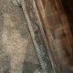 Antique fabric wardrobe from Rajasthan - solid teak