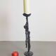Brutalist Floor Candleholder in Cast Iron, Germany, 1960s